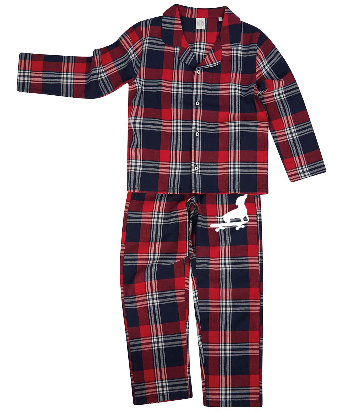 Classic Red & Navy Tartan Pyjama Set